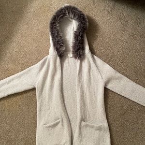Grey hooded sweater for a child!